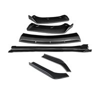 Spoiler Latéral Voiture pour BMW Série 5 F18 F10 520i 530i 2008 - 2013 Kit De Séparation Pare-Choc Avant Voiture Jupes Latérales Becquet(Carbon Look)
