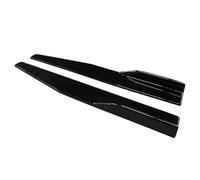 Spoiler Latéral Voiture pour Mondeo 2013-2020 Diffuseur De Pare-Chocs Becquet Tabliers Ailes Extensions 75cm Jupe Latérale en Fiber Carbone ABS(Gloss Black)