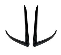 Spoiler Lèvre Pare-Chocs Avant pour Tesla pour Modèle X 2015-2020 Séparateur De Pare-Chocs Avant Feu De Brouillard Grille Becquet Couvercle Grille D'aération Corps De Couteau À Vent(Glossy Black)