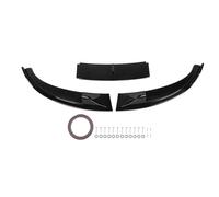 Spoiler Lip DE PAUTEUR Avant, 3 PCS Kit DE Carrosserie DE Bilan DE la Lèvre DE Pare-Chocs Avant Compatible avec E60 E61 M5 2005-2010, Séparateur sous Le Kit DE Carrosse (Black)