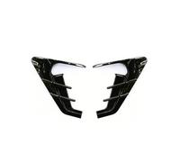 spoiler Lot de 2 panneaux d'ailes latérales de voiture couvercle anti-poussière pour aileron de voiture pour Tesla pour modèle 3 2021 Diffuseur de pare-chocs arrière de voiture(Bright Black)