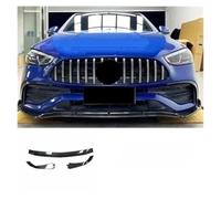 Spoiler Pare-Choc Avant Kit De Carrosserie en Fibre De Carbone Modifiée pour Benz Classe C C200 C206L W206, Ensemble De Jupes Latérales De Calandre Avant(Front Lip Style 1)