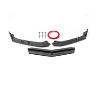 Spoiler Pare-Choc Avant Kit Protection Pare-Chocs Avant Noir Brillant/Fibre Carbone Noir Style ID pour Chevrolet pour Corvette C8 Z51 2020 2021 2022 2023(Aspect Fibre de Carbone)