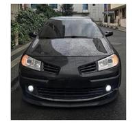 Spoiler Pare Choc pour Megane 2 Kit Carrosserie Accessoires Voiture Becquet Séparateur Diffuseur Rabat Sport Pare-Chocs Pièces Extérieures 2 Pièces Lèvre Avant Lèvre Pare Choc Avant(Black)
