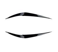 Spoiler PareChoc Avant Kit Autocollant Paupière Phare Voiture Couverture Sourcils Maléfiques Garniture Noire Brillante pour BMW X1 F48 18i 18d 20i 20d 25i Splitter Avannt Voiture(Noir Brillant)