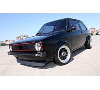 Spoiler Rajout De Pare-Choc Avant Lame Lèvre Noir Mat Pour VW Golf 1 Caddy Jetta