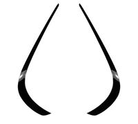 Spoiler Séparateur Diffuseur pour Benz pour Classe E W212 2013-2015 Facelift AMG Becquet De Pare-Chocs Avant Couvercle De Calandre Noir Brillant Aspect Carbone(Noir Brillant)