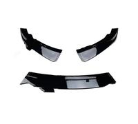 Spoiler Séparateur pour BMW 1er F20 F21 2011-2019 Lèvre Pare-Chocs Avant Hayon LCI Aero Kit Carrosserie Séparateur Becquet Canard Réglage des Lèvres Brillant Carbone Spoiler Avant(Gloss Black 1)