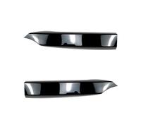 Spoiler Séparateur pour BMW Série 1 E82 E88 2008 2009 2010 2011 2012 2013 Kit Becquet Pare-Choc Avant Couvercle Phare Antibrouillard Spoiler Avant(Glossy Black)