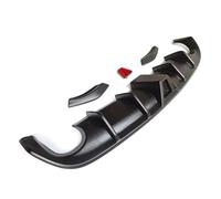 Spoilers Arrière Diffuseur Arrière pour VW pour Scirocco R 2015-2017, Kit Carrosserie avec Lampe, Becquet Pare-Chocs Et Séparateur en Plastique Becquet(Matt Black)