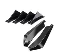 Spoilers Arrière Ensemble 6 Autocollants Universels pour Pare-Chocs Arrière pour Hyundai pour Genesis 2000-2022 Diffuseur Aileron Requin Becquet(Aspect Fibre de Carbone)