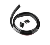 Spoilers Arrière Voiture Becquet De Toit Universel 1,5 M en Caoutchouc Carbone 5D pour Voiture, Aileron Arrière À Monter Soi-même Spoiler Wing(4.5CM Bright Black)