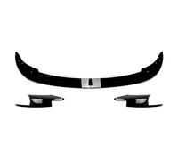 Spoilers Avant Automobiles 3PC pour BMW Série 5 F10 F11 pour M5 2011-2017 Voiture Avant Pare-Chocs Lèvre Becquet Diffuseur Diviseurs Corps Kit Tabliers Garde Garniture(Noir Brillant)