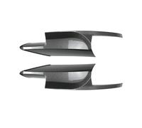 Spoilers Avant Automobiles pour BMW pour F10 pour M5 11-17 Pare-Chocs Avant Lèvre Becquet Séparateur Canard Antibrouillard Calandre Revêtement D'habillage Diffuseur(Look de Carbone)