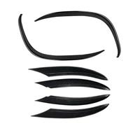 Spoilers Avant Automobiles Séparateur Pare-Choc Avant pour Mercedes Classe C Couvercle Garniture Calandre D'admission d'air W205 S205 C200 C260 2019 - 2021(6pcs Carbon Look)