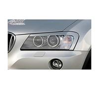 Spoilers de phares compatible avec BMW X3 F25 2010-2014 (ABS), Non laqué.