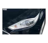 Spoilers de phares compatible avec Ford Focus III Facelift 2014-2018 (ABS), Non peint
