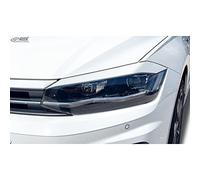 Spoilers de phares compatible avec Volkswagen Polo (AW) 2017- (ABS), Non peint