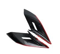 Spoilers et ailerons pour Moto pour CFMOTO CF Moto 450SR 450 SR 2022 2023 Aileron Carénage Avant Inférieur Moto Protection Fixe Contre Le Vent(ABS Carbon Red)