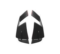 Spoilers Latérale Pour ZX-4R Pour ZX-4RR Pour ZX-25R SE 2020 2021 2022 2023 2024 2025 Ailettes Becquet Latéral Moto Aérodynamiques Pour Kit De Déflecteur D'air D'aile(Black1)