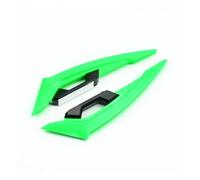 Spoilers Lot De 2 Ailerons Moto Aileron Latéral Avant, Ensemble d'ailes Aérodynamiques Aileron Fixe avec Autocollants Décoration Adhésifs Aileron(Green)