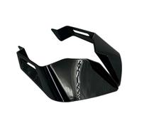Spoilers Moto Kit d'ailes Aérodynamiques Universelles pour Moto, Carénage À Ailettes Fixes Aileron Moto(Bright Black)