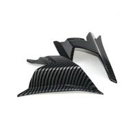Spoilers pour ADV160 pour ADV 160 2 Pièces Accessoires Moto Ailerons Avant Aile Pare-Brise Carénage Couverture Aérodynamique Protection Aileron(Fibre de Carbone)