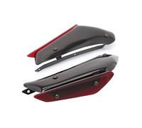 Spoilers pour BMW pour S1000RR 2010-2018 pour HP4 Accessoires Moto Carénage Panneau Couvercle Boîtier Downforce Spoilers Fibre De Carbone Aileron Aérodynamique(Rouge)