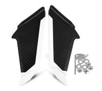 Spoilers pour NINJA250/3000/400/650 pour ZX6R pour ZX10R pour Ninja 1000SX Carénage Avant Ailettes Aérodynamiques Becquets Latéraux Aile Dynamique Décorative Aileron(Blanc)