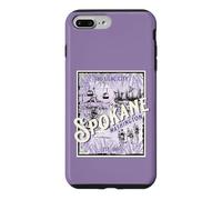 Spokane Vintage Washington The Lilac City Carrousel Cascade Coque pour iPhone 7 Plus/8 Plus