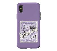 Spokane Vintage Washington The Lilac City Carrousel Cascade Coque pour iPhone X/XS