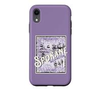 Spokane Vintage Washington The Lilac City Carrousel Cascade Coque pour iPhone XR