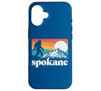Spokane Washington Bigfoot Mountains Coque pour iPhone 16
