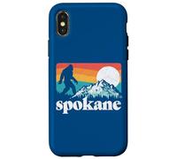 Spokane Washington Bigfoot Mountains Coque pour iPhone X/XS
