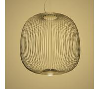 Foscarini Spokes 2 Sospensione LED doré - piccola - commutable Ce luminaire comporte des modules à LED prémontés de classes énergétiques A A++, A+, A