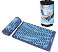 Spokey AKUMAT Support de massage d'acupressure avec coussin, 66 x 42 cm, bleu