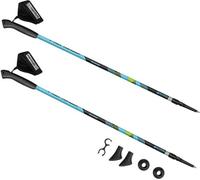 SPOKEY - MEADOW II Hole Nordic Walking 2 pièces, système anti-choc, noir et bleu avec vert