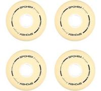 SpokeyPolyuréthane76 mm Roues de rechange pour patins FREESPO WHITE SET, 4 pcs