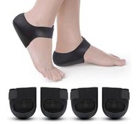 SPOKKI 4Pcs Protège Talon pour Tendinite Tendon Achille et Aponévrosite Plantaire, Protege Talon Silicone, Soulager Douleur Talonnette Epine Calcaneenne, Prévenir Crevasse Talon (L 40-45)