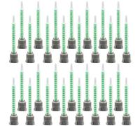 SPOKKI Lot de 30 buses de mélange statiques - Buse de mélange pour colle 2K - 1:1 - Tube mélangeur - Embouts de mélangeur - Colle plastique - Mélangeur statique pour colle plastique - Colle à deux