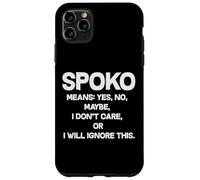 Spoko Means Yes No Maybe Funny Polonais Phrase Coque pour iPhone 11 Pro Max