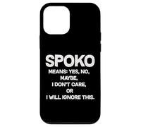 Spoko Means Yes No Maybe Funny Polonais Phrase Coque pour iPhone 12 Mini