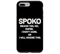 Spoko Means Yes No Maybe Funny Polonais Phrase Coque pour iPhone 7 Plus/8 Plus