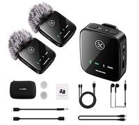 Spolehli Microphone Lavalier sans Fil avec Double Récepteur Et Boîte De Rangement pour iphone/ipad/Appareil Photo Fil 2,4 Ghz avec Transmission Stable De 50,3 M pour Enregistrement en Direct/Vlog