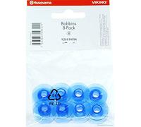 Spoline, Bobines, Rouleaux en plastique bleu pour machines à coudre et à broder Husqvarna Viking Designer Epic, Husqvarna Viking Designer Epic 2, Designer Epic 980Q | 8 pièces | Groupe 8 | Singer