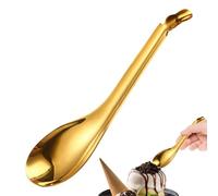 Spolon Caviar - Finori Rainuré En Acier Inoxydable, Outil De Sférification Moléculaire | Cuillère De Bar Doré Et Argent, Coulier À Maillons Raffiné Pour Cuisiner, Céréales, Ragoûts, Ce