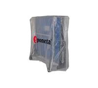sponeta housse de protection pour table de ping pong - blanc et transparent