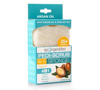 Spongables Pedi Scrub Lot de 20 éponges exfoliantes pour les pieds, huile d'argan, 1 pièce