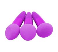 Sponge de fondation - Blender de maquillage, éponge de mélange de maquillage | 3pcs Sponge de beauté de haute densité avec poignées, outil cosmétique à usage humide et sec pour fondation, correcteur,
