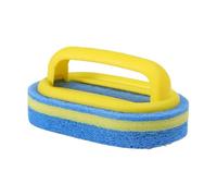 Sponge Handle - Bath Cleaning Pad for Household Use | Ergonomic Grip Scouring Tool with Lightweight Structure, Long Reach for Sink, Bathtub, Shower, Spa, Swimming Pool, Hot Tubs and Bathroom Care